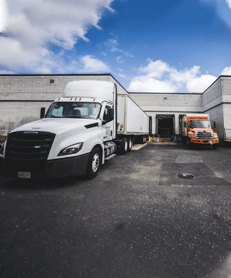 The I. Janvey & Sons delivery fleet at the Holbrook facility